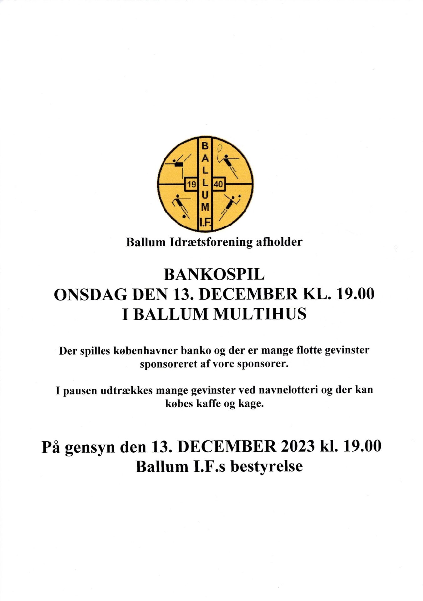 Bankospil Ballum IF.
