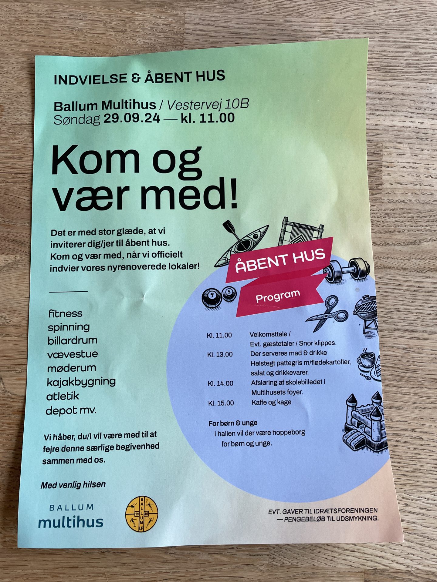 Så åbner vi …