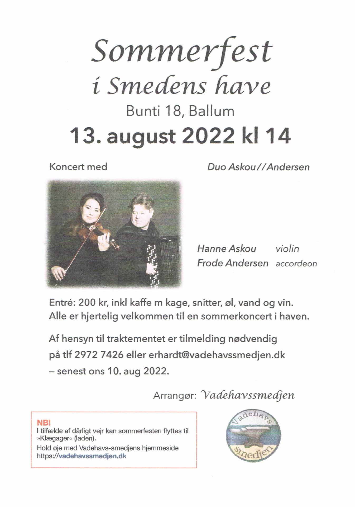 Sommerfest i Smedens have