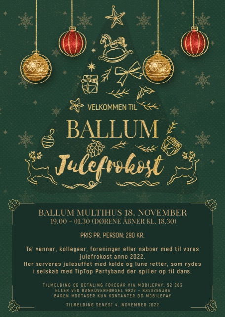 Julefrokost 2022 Ballum Multihus