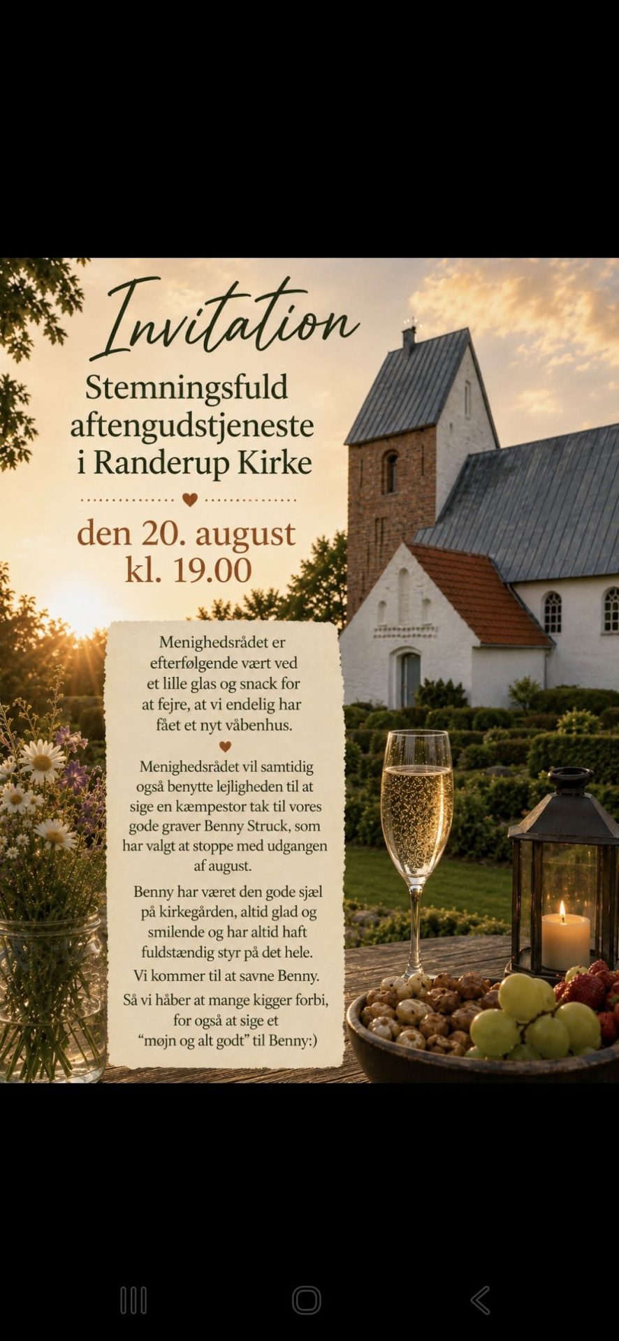 Aftengudstjeneste i Randerup